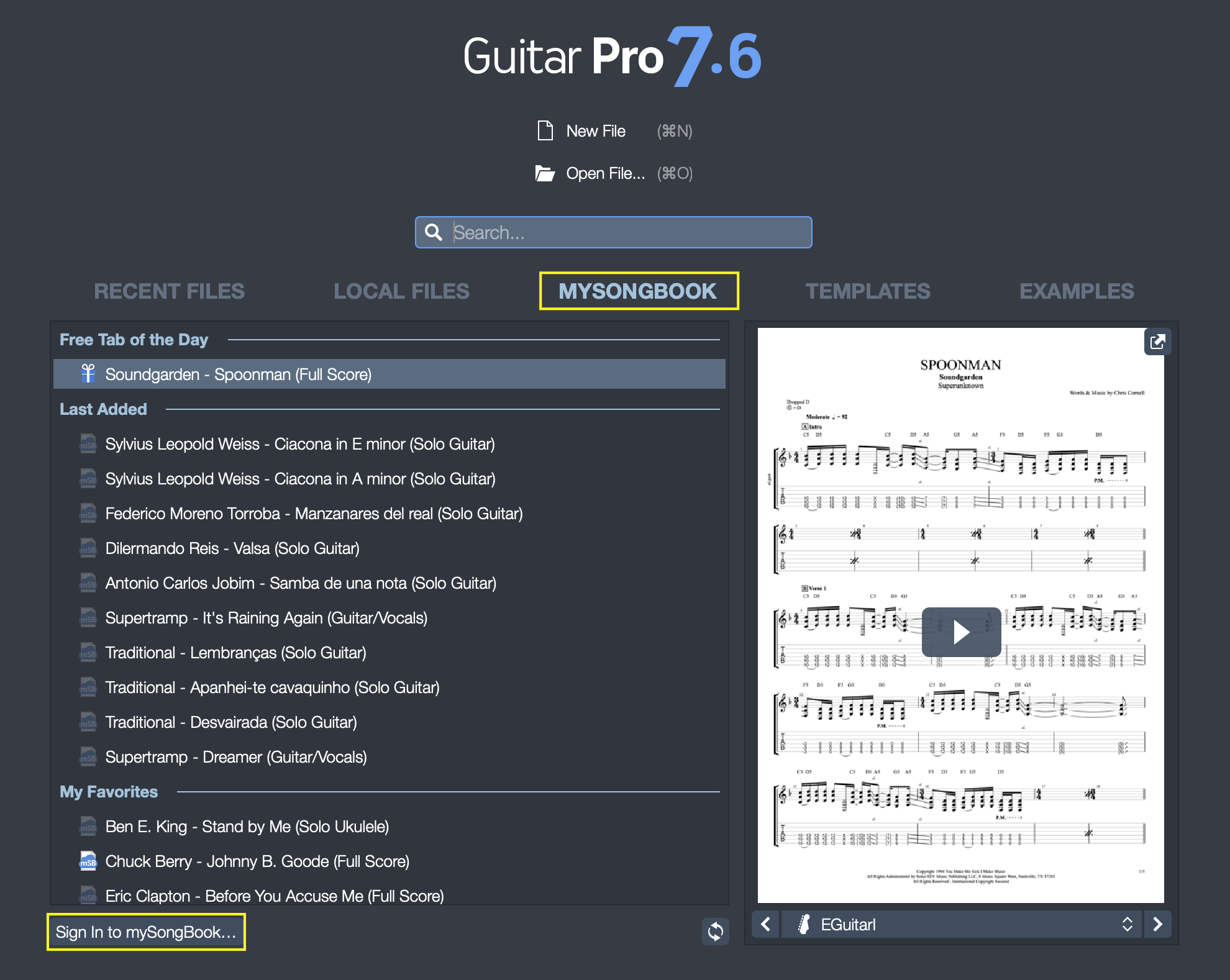 how to download guitar pro mysongbook files 2018