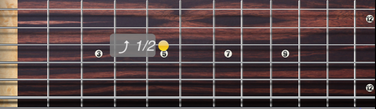 GP Mobile iOS Handling effects with the guitar fretboard iPad